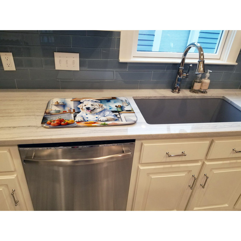 Great Pyrenees The Chef Dish Drying Mat