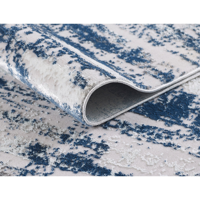 Tapis tissé céladon Milano Collection, Tapis de couloir 2 pi 8 po x 9 pi 10 po