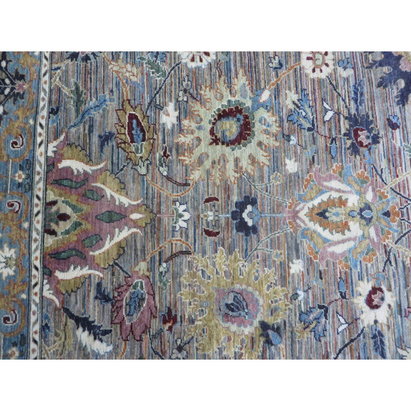 Tapis multicolore unique de 9 pi x 11 pi 10 po