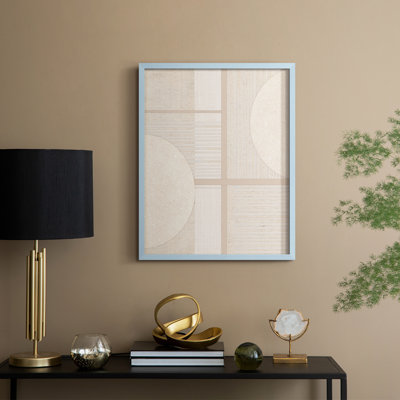 Organized Field Framed Print - Solid Wood