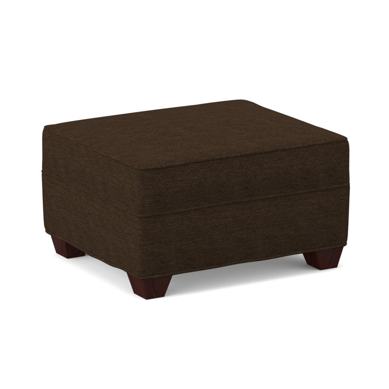 Repose-pieds rectangulaire large de 26 po Phillips, Empire acajou, Chocolat antique