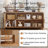 Farmhouse 55" Entertainment Center, Tv Stand with Adjustable Shelves & 2 Door Storage,Wooden Media Console Cabinet for TVs Up to 65 inches, Rustic Tv Stands for Living Room,Bedroom-129228869