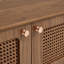 Meuble télé 71 po Mid-Century Rattan Modern