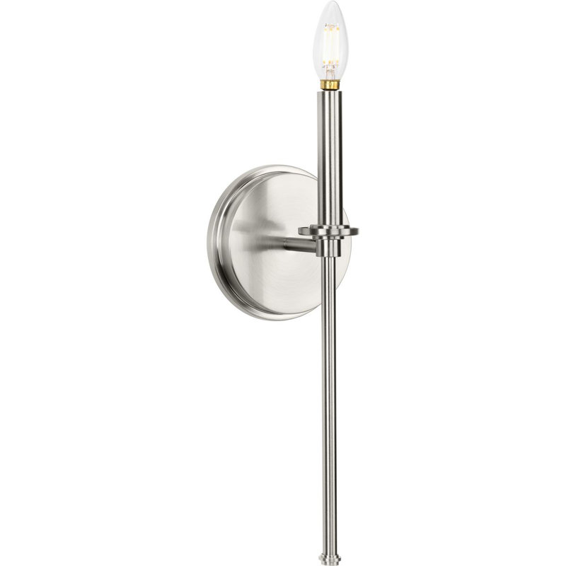 Towles Steel Wallchiere, Brushed Nickel