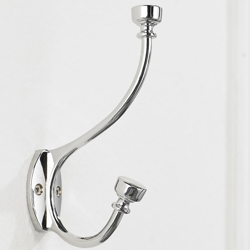 Classic Metal Wall Hook, Chrome