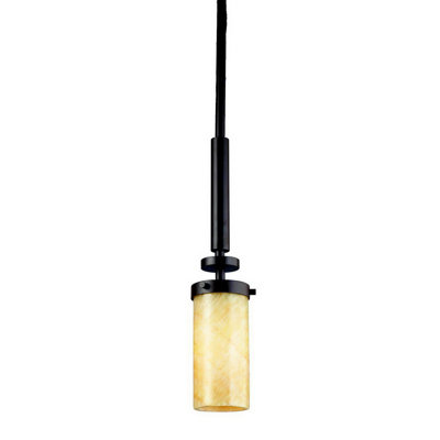 Luminaire suspendu cylindrique à 1 lumière Helmtrud