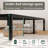 Turberville 16'' Black Metal Platform Bed Frame With Steel Slat Support, No Box Spring Needed-358194523