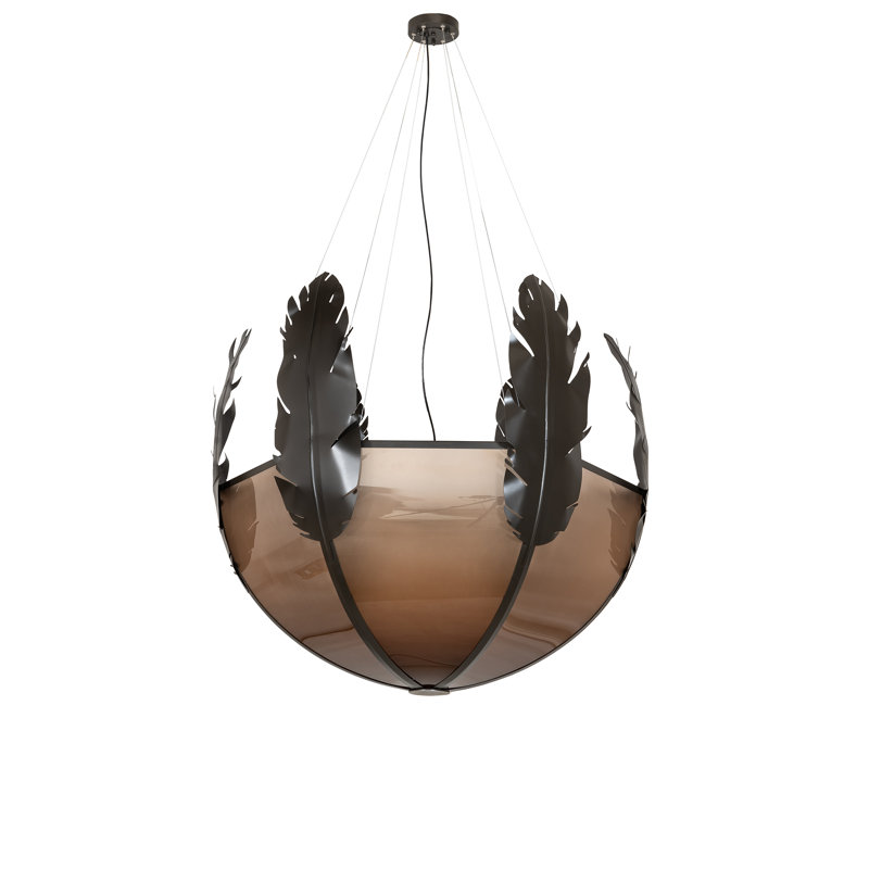 48" Wide Feather Pendant