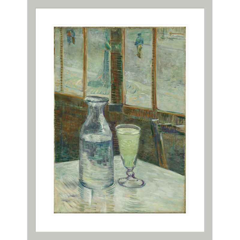 «Café Table with Absinth» (Mesa de café con absenta) par Vincent van Gogh, 29,5 po H x 22,76 po L