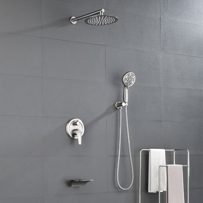 All-In-One Kit with Rough in-Valve, Brushed Nickel