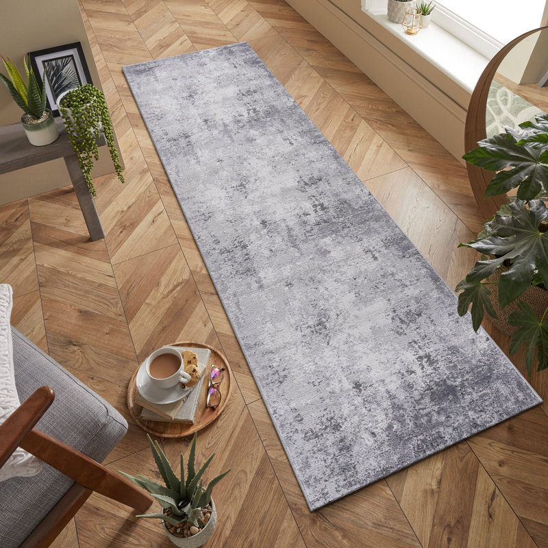 Tapis gris clair, Tapis de couloir 2 pi 2 po x 8 pi