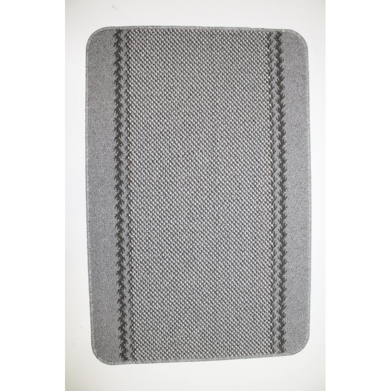 Draco Kitchen Mat, Runner 67 x 180cm, Silver