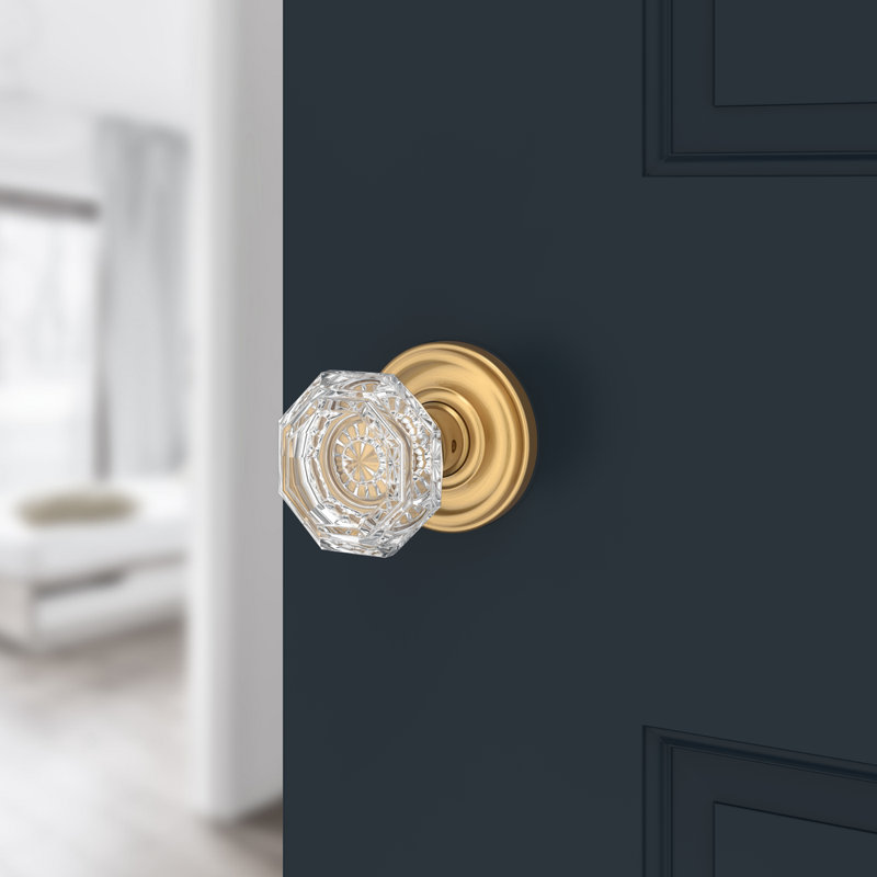 2.1875 X 2.1875 X Lifetime (PVD) Satin Brass Round, Passage