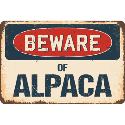 Panneau Aspasius Beware of Alpaca
