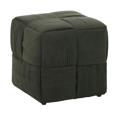 Ottoman Foot Rest Soft And Comfortable Ottoman Square Corduroy Woven Design Sofa Stool
