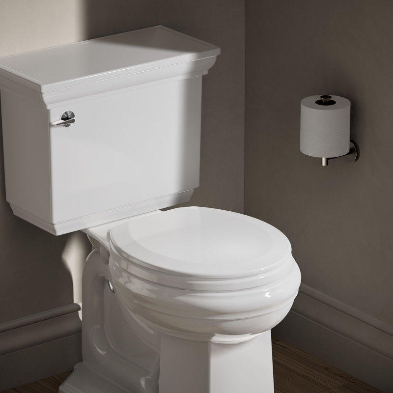 Triko Quiet-Close Elongated Toilet Seat, Round, White