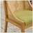 Dining Chair Solid Wood Frame with Decorative Armrests, Linen Upholstered Seat, Rustic Wooden Style for Various Rooms-750109333