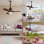 Ventilateur de plafond de style maison de campagne 34 "avec lumière et télécommande - DEL à intensité variable