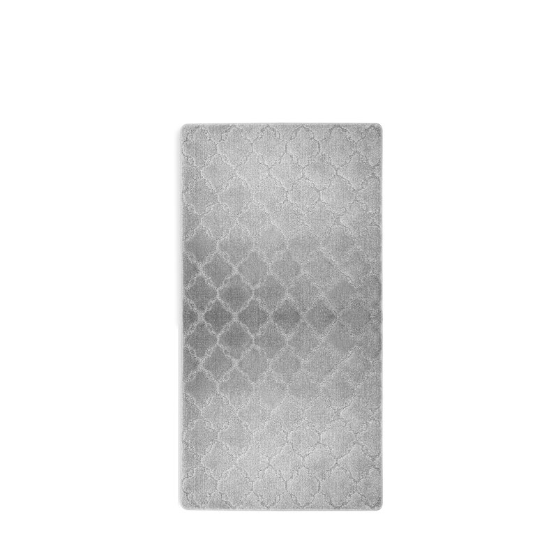 Tapis de bain Sakamoto, H 32 po x l 17,5 po x P 0,3 po, gris