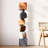 Brown+White+Gray Free Form Solid Wood Decorative Object