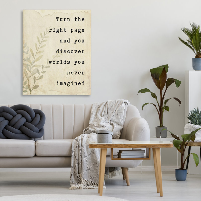 «Literary Wonders», toile par Julia Frost, H 30 po x l 24 po