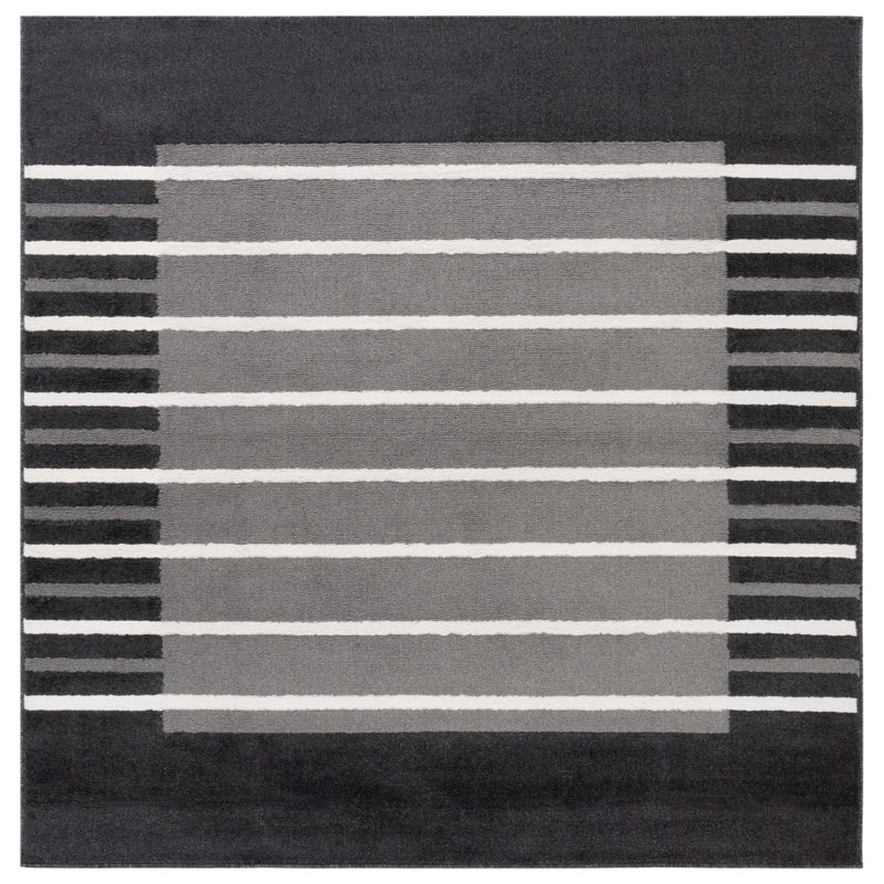Lilja Performance Striped Rug, Square 6'7"