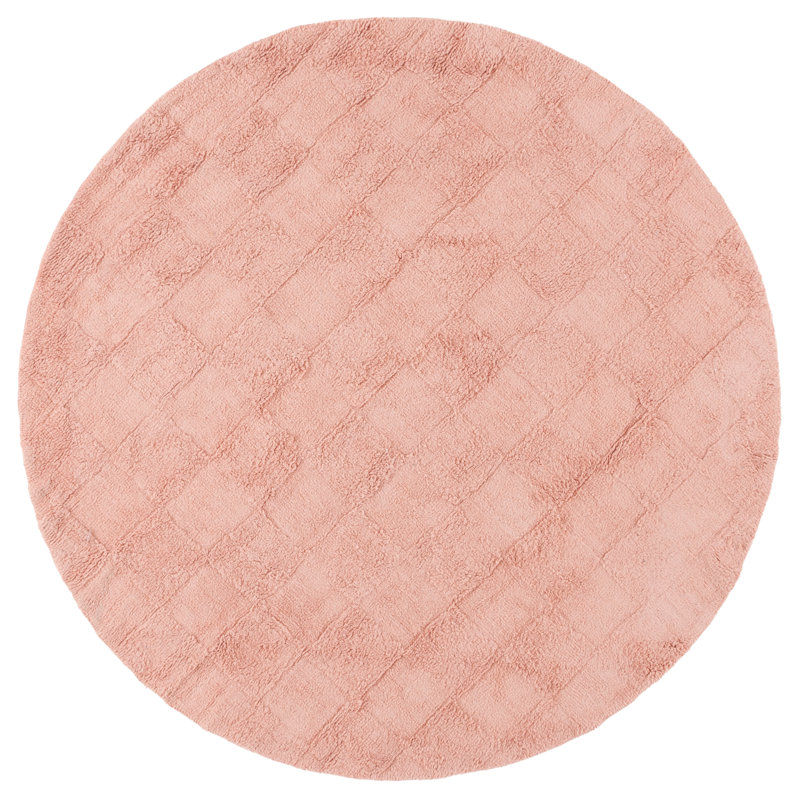 Tapis rose Easy Care 222, Rond 6 pi