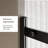 60 in.W x 72 in.H Frameless Single Sliding Shower Door - 1/4 Inch Thick Clear Tempered Glass, Zinc Roller Rail, Stainless Steel Handle, Black
