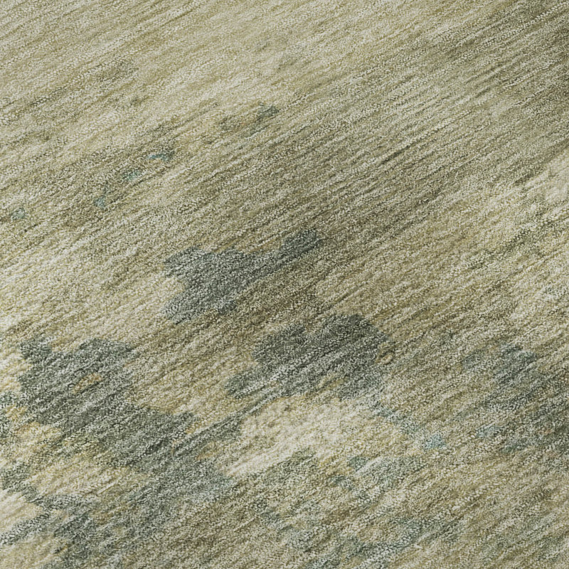 Premium Machine Washable Mayfield AMF2075 Abstract Rug, Seafoam, 10' x 14'