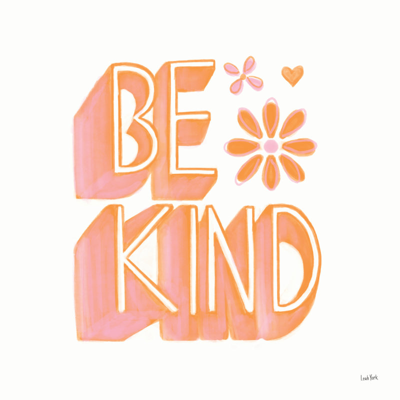 Kindness V Pastel - Wrapped Canvas Print, 122cm H x 122cm W