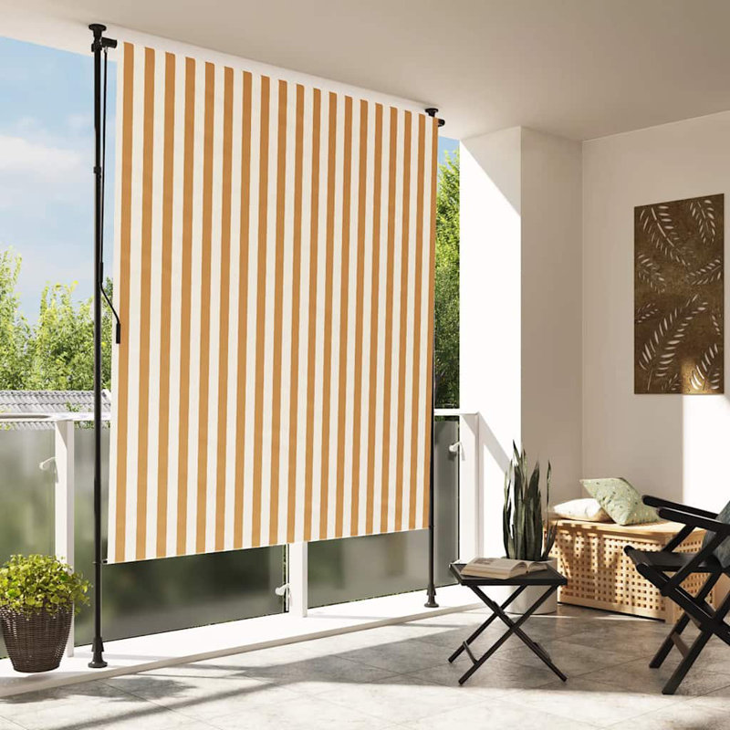Polyester orange et blanc vidaXL, L 59,1 po x L 106,3 po, Orange