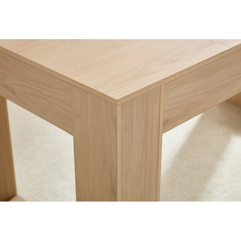 Farmhouse Kitchen Dining Table for 4-6 People, Rectangular Dining Table for Dining Room, Living Room, Kitchen with Sturdy Wood Legs Farmhouse Full MDF Trim, Easy Assembly