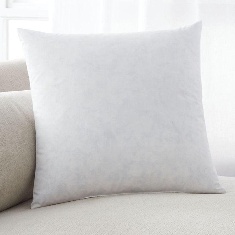  Insert de coussin carré Feather, 16 po x 1 po, Coton