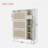 Bohemia Style Shoe Cabinet With 3 Rattan Flip Drawers, 3 Square Shelves And 1 Storage Drawer And Key Hooks-273394400
