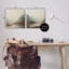 Ensemble d'art mural sur toile 2 pièces Fog Shrouded Cliff & River-471967007