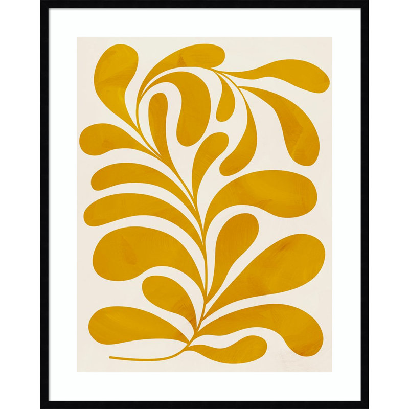 Goldenrod II by Grace Popp, Black, 41" H x 33" W x 1" D