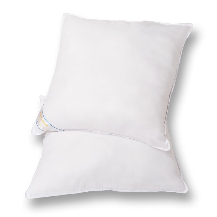 $320 NEW 2 PC SET Luca Down Alternative Pillow Filler Pillows White QUEEN
