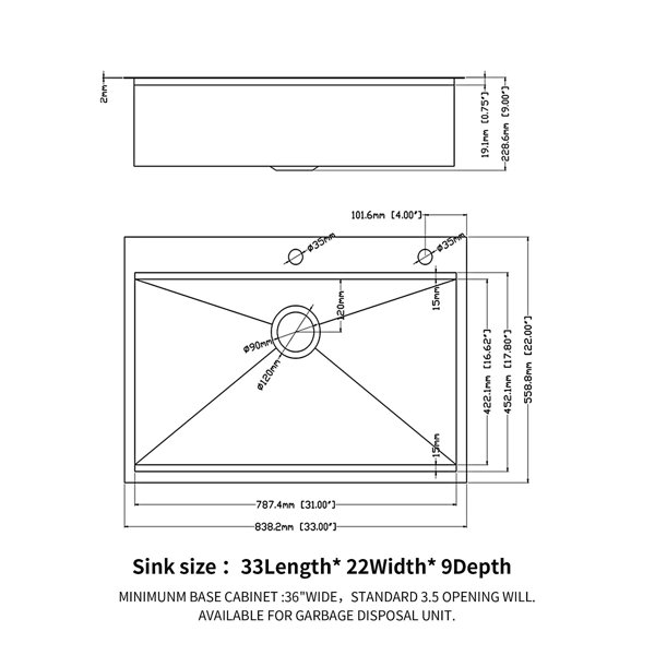 Dimensions du produit