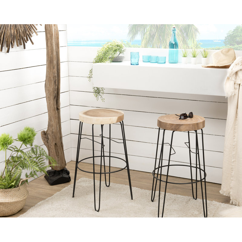 Braswell Counter Stool with Metal Frame
