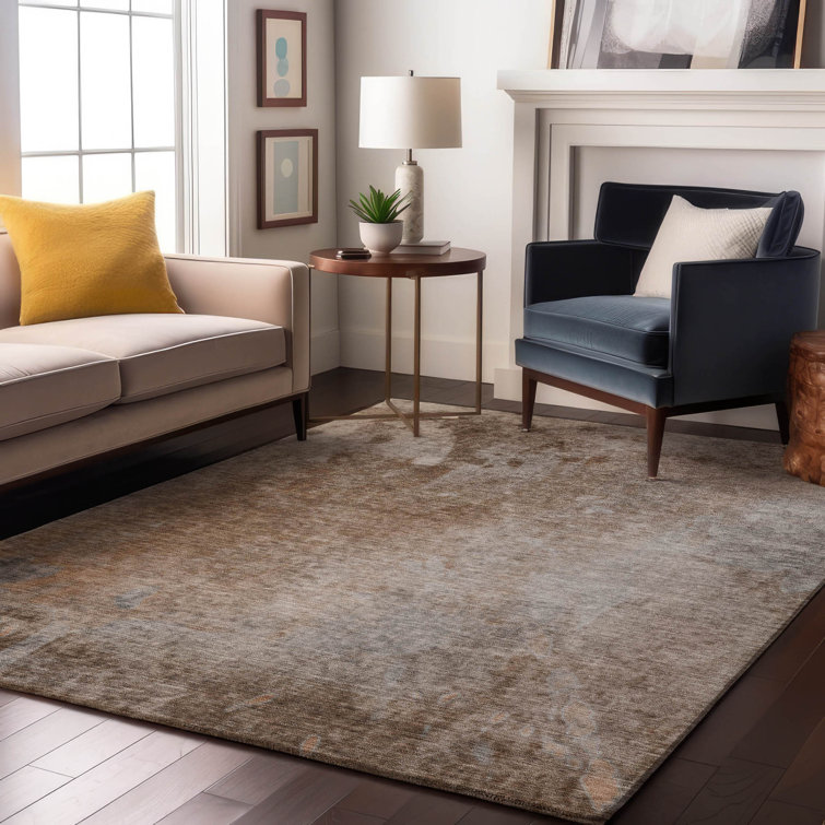 Premium Machine Washable Cerrito AMF562 Mocha Rug