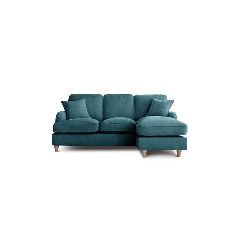 Galilee Chaise Sofa, Emerald, Right Hand Facing