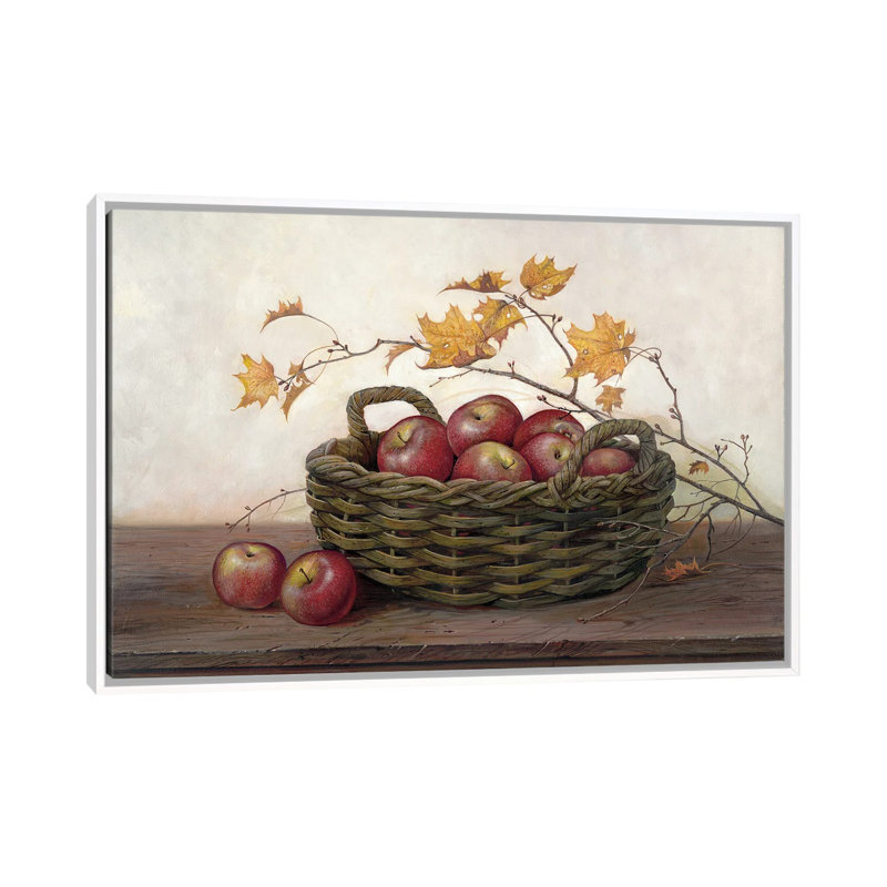 «Winesap and Maples» par Ruane Manning - reproduction d'art, H 18 po x l 26 po x P 1,5 po, Toile blanche encadrée, Aucun mat