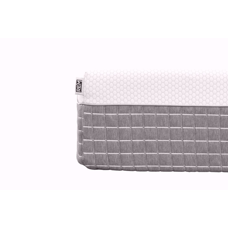 Recharge 5-Layer, 12 Inch Hybrid Memory Foam And Coil Mattress, White And Grey Knit Cover, Cal King