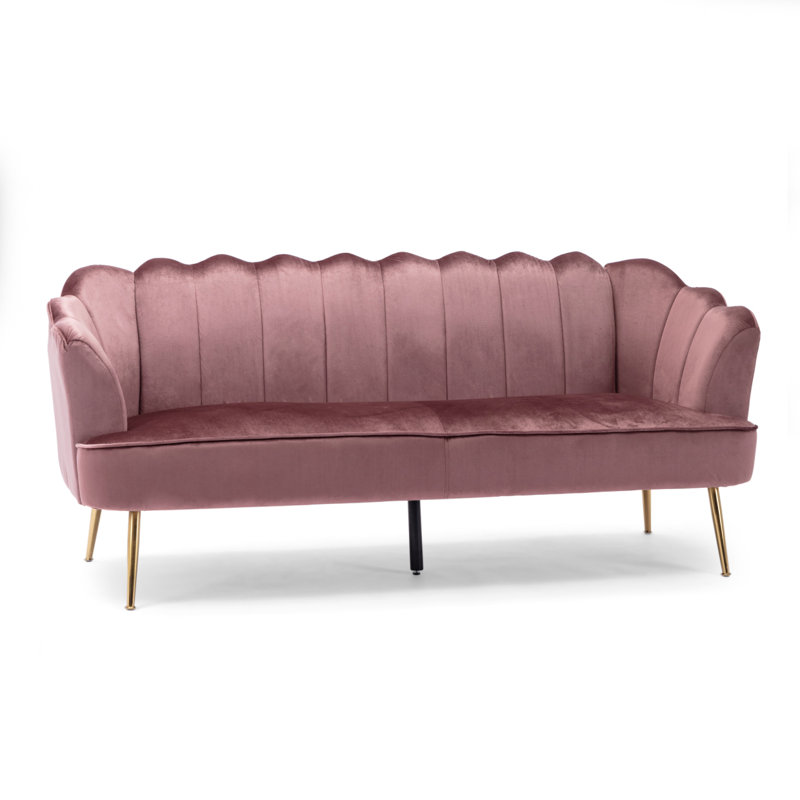 Modern Sofa 3 Seater Sofa, Blush