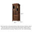 Armoire de rangement pour bijoux en noyer de style Mid-Century