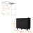 Black 2 Utility Sink And Cabinet With Stylish Doors Practical Storage For Kitchen Space Convenient-122072825