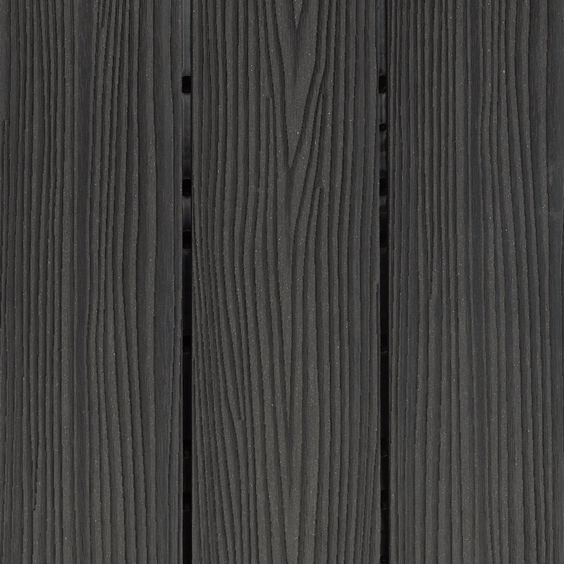 Modern Ebony Composite Corner Trim for Deck Tiles, 4-Pack