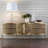Crinkle Long Cabinet-Brass/Bronze