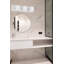 Barre d'éclairage de salle de bain murale blanche à 3 lumières l 18 po d'intérieur-11801574