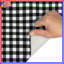Tapis de bain noir et blanc Gingham-369157898